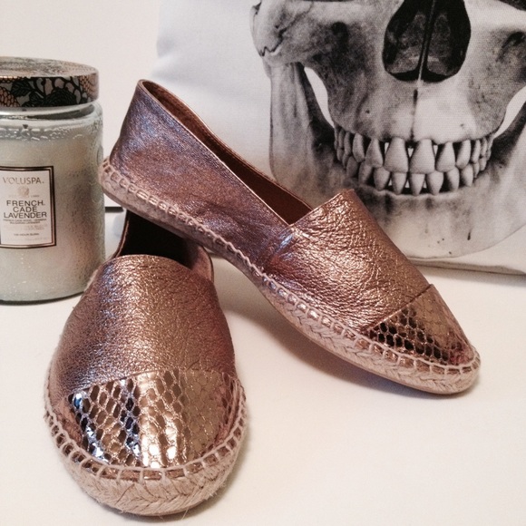 bronze espadrilles