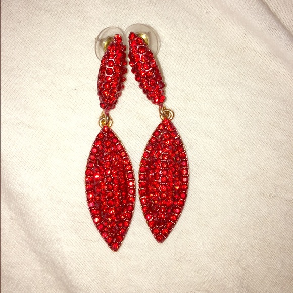 Red earrings