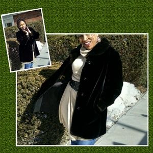 🎉HP🎉🐞VTG🐞 GLAM Faux Fur Coat
