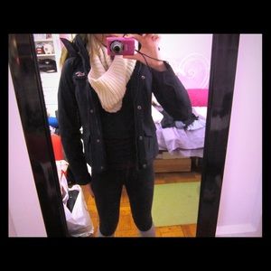 Black Hollister Insulated Outerwear Jacket