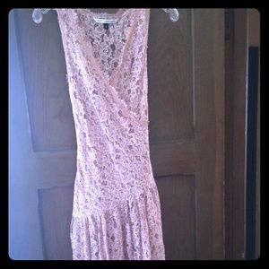DVF lace wrap dress