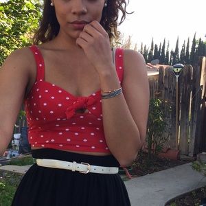 Red Crop Top
