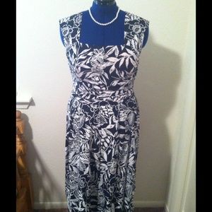 Black & White Peekaboo Back Dress