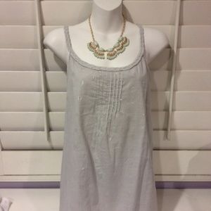 Grey polka dot tank top