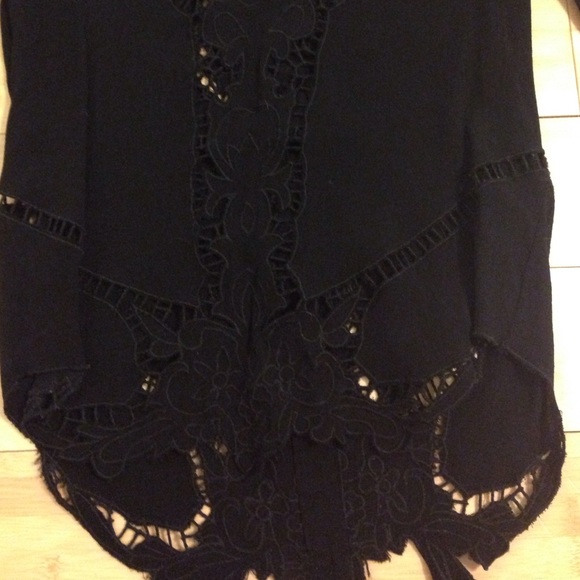 Lace long sleeve shirt