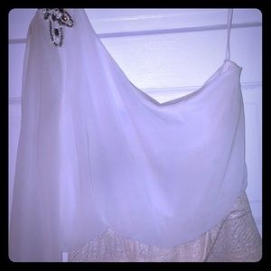 DEB cocktail dress; size large