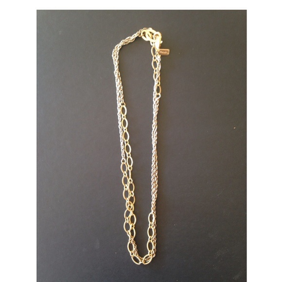 Faux Gold Link Necklace