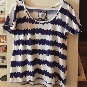 Blue and white shirt