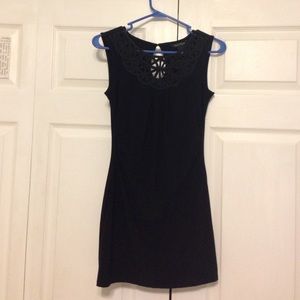 Short black tight dress