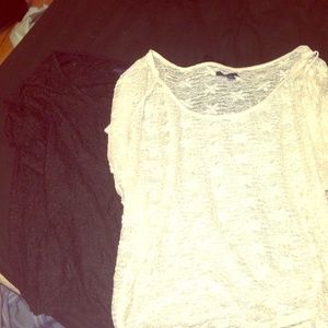 Creme&Black color American Eagle dress top