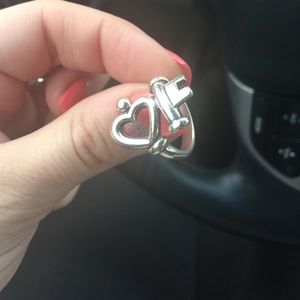 James Avery Key to My Heart Ring
