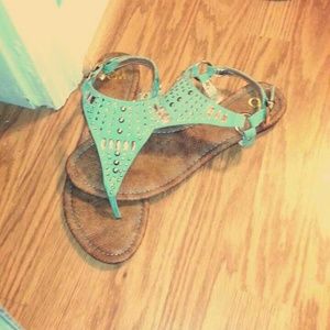 Teal Sandals