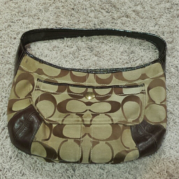 Authentic Small Coach Hobo Bag