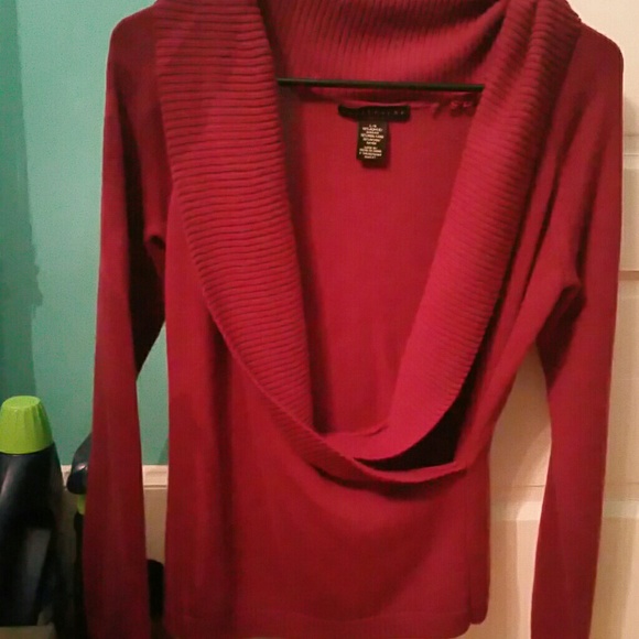 Wrap  front sweater