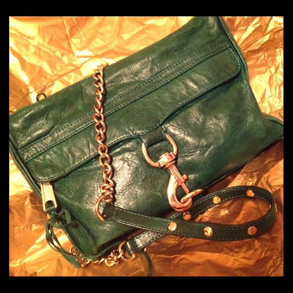 Rebeccaminkoff MAC clutch hunter green