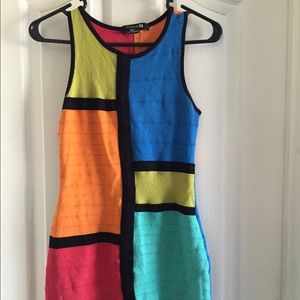 Multi colored club dress❤️💚💙💛