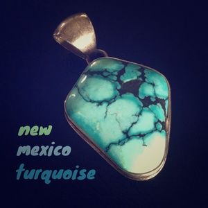 Turquoise Pendant in Silver Setting