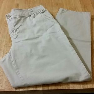 Khaki capris