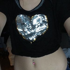 Heart crop top