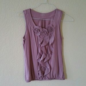 Lavender rosette tank
