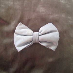 Handmade blue bow