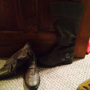 Wide calf riding boots