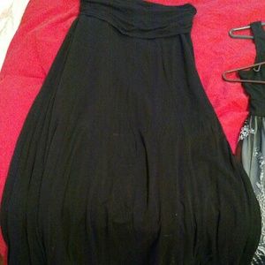 Black maxi skirt