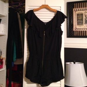 Black Bebe short romper