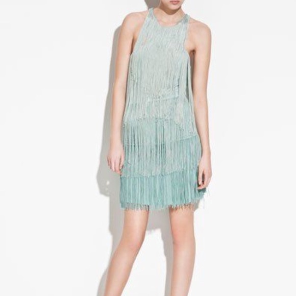 Zara fringe dress