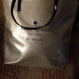 KATE SPADE GLITTERBUG SHOPPING TOTE