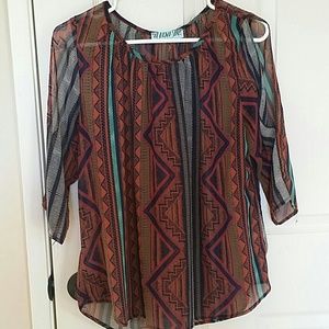 Aztec inspired  shirt