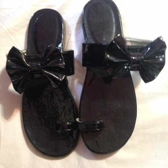 Black Bow Sandal