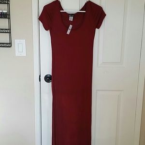 Red long dress