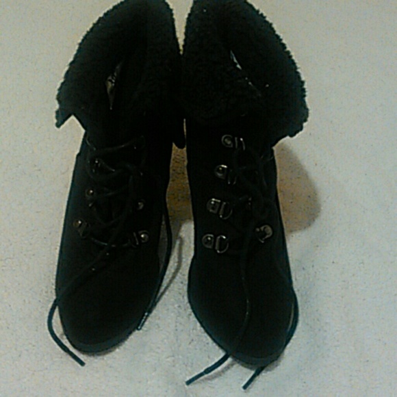 Kardashian Kollection high heels booties.