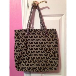 Michael Kors silver tote
