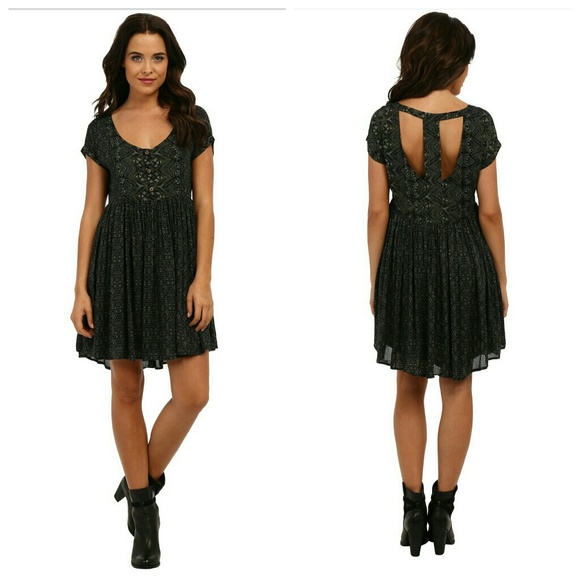 NWT Free People Sundown Black Combo Size M pop