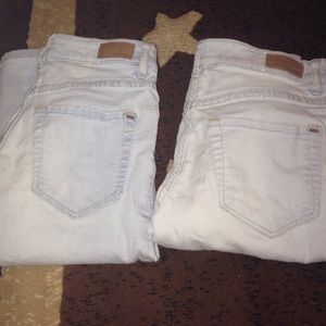 Bundle Of 2 pairs of Super Light Wash Garage Jeans