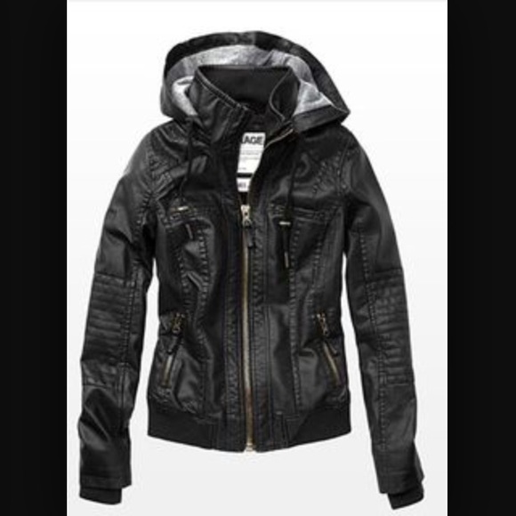 Garage Leather Bomber Jacket