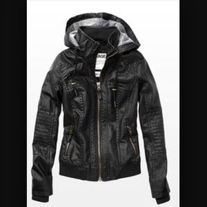 Garage Leather Bomber Jacket