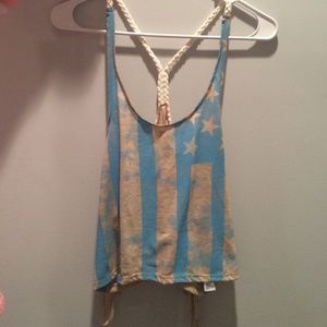 American Flag crop top