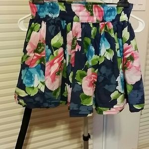 Multi colored print skirt