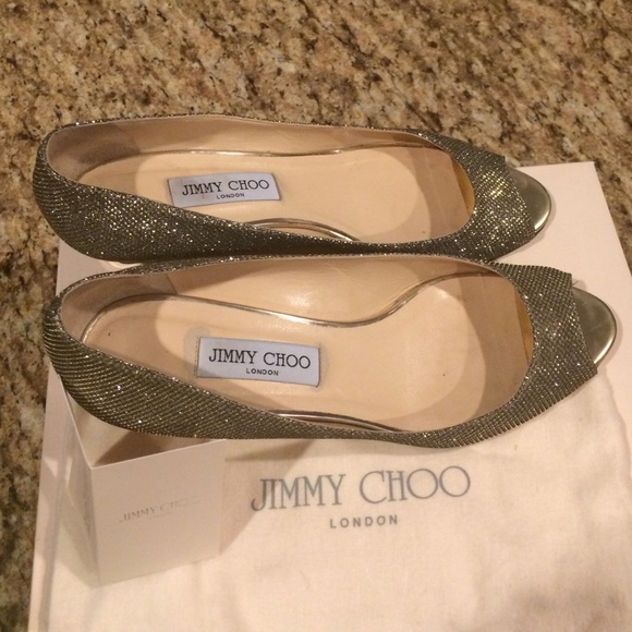 Jimmy Choo Bergen Light Bronze Wedge