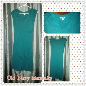 Teal Maternity/ Nursing Dress 🌷