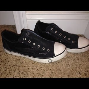 Sparkly black ugg Australia sneakers