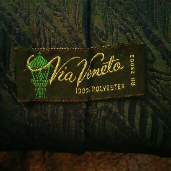 Black oversize dark blue tie with design - Picture 3 of 3