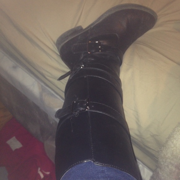 Black boots