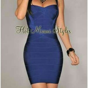 ~Navy Blue Bandage Dress~