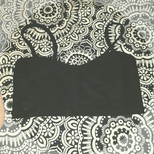 Black caged bralette. BRANDY MELVILLE INSPIRED
