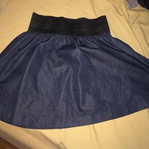 Denim looking skater skirt