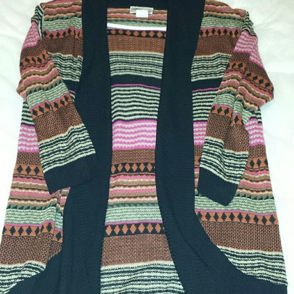 Aztec printed cardigan